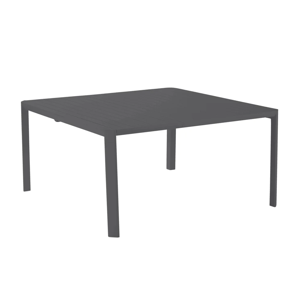 Naterial Idaho Extendable Dining Table Aluminium 6/8 Persons 180/240x100cm Dark Grey