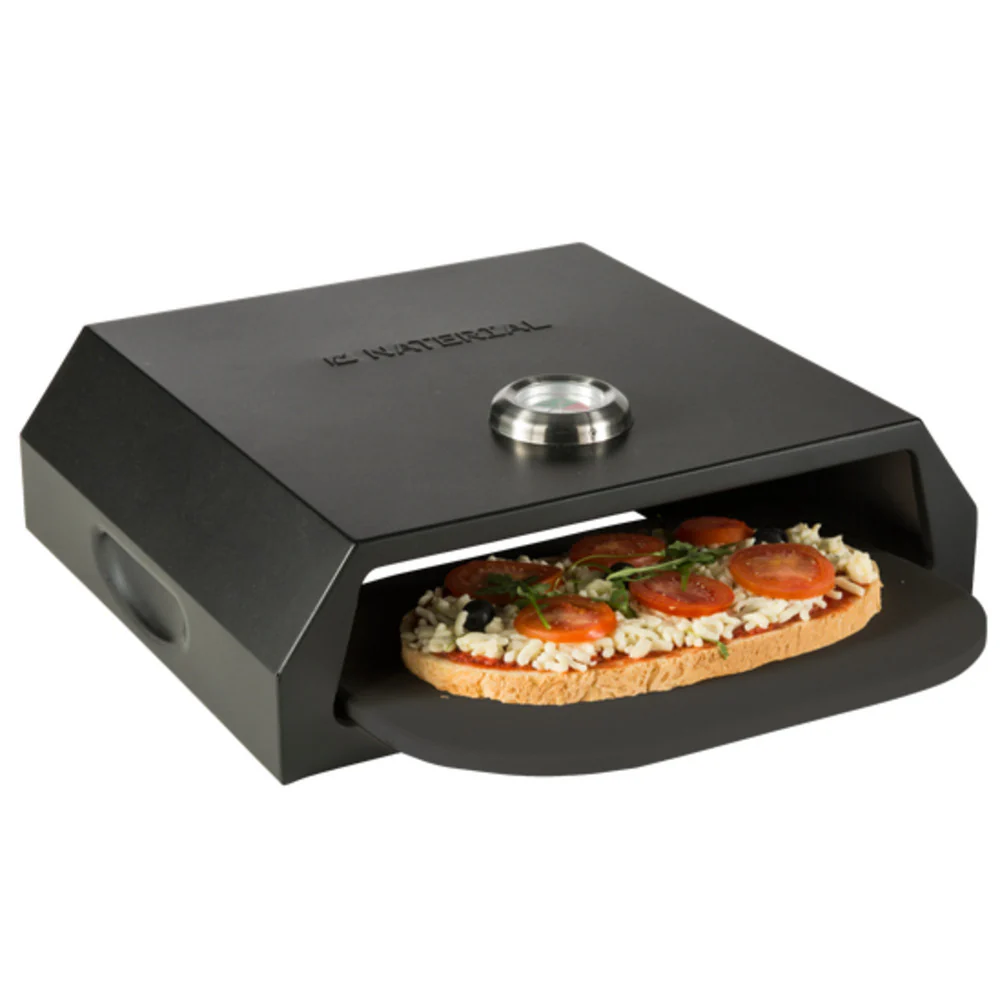 Naterial Pizza Oven for BBQ 45x35x12cm Inc Stone