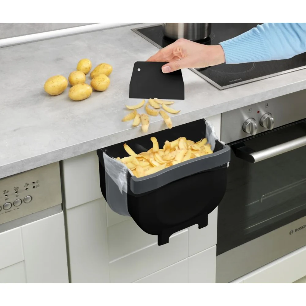OVER-DOOR BIN FAGO 5L, FOLDABLE BLACK BOK