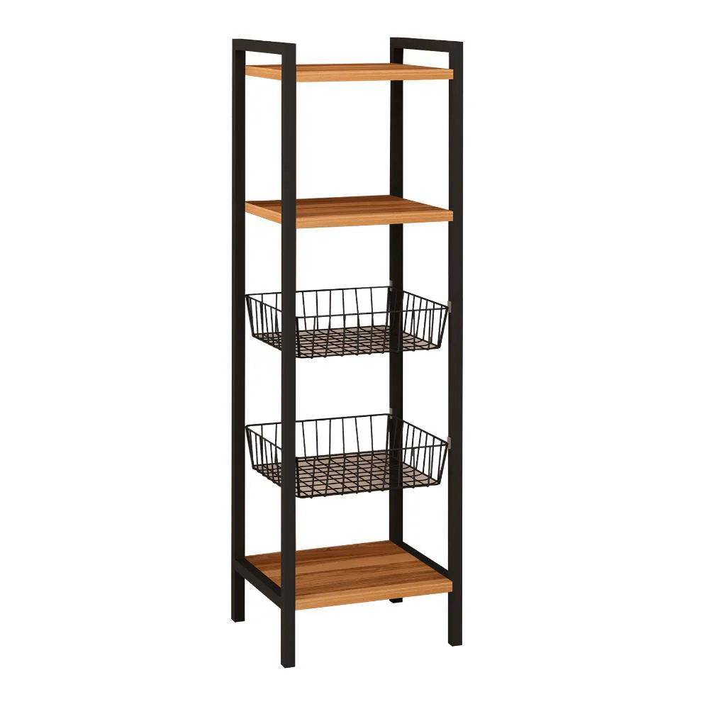 Polina Free Standing Storage Shelf Rack 33x30x110cm