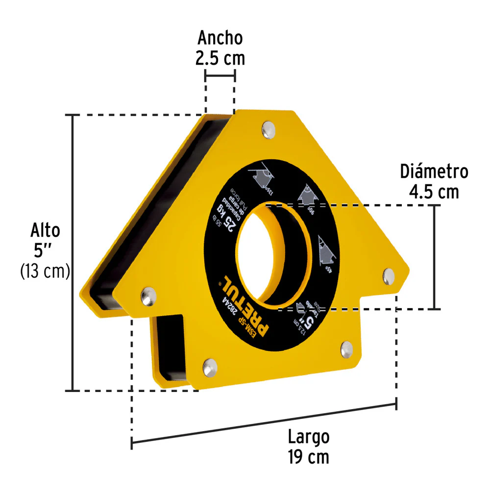 Pretul, 5" Arrow Magnetic Holder.
