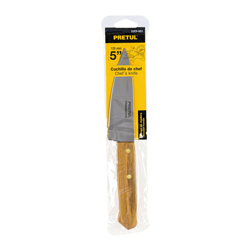 Pretul  5", Wood Handle, Chef Knife.