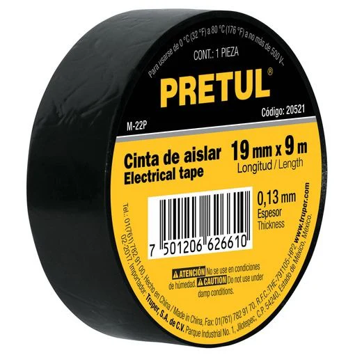 Pretul Electrical Tape 1.9cm x 9m - Black