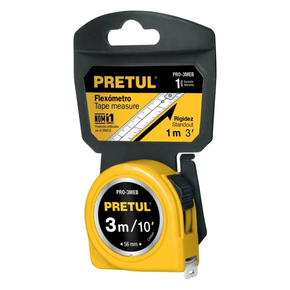 Pretul Measuring Tape 3m - Yellow