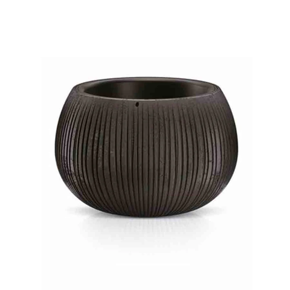 Prosperplast Bowl Beton Planter 29x20x19.5cm - Concrete Black