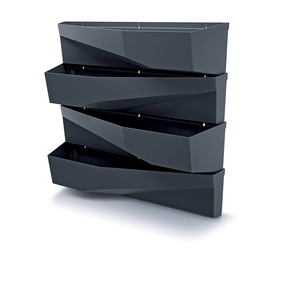 Prosperplast Cascade Garden Wall Vertical Garden 19x78x35cm - Anthracite