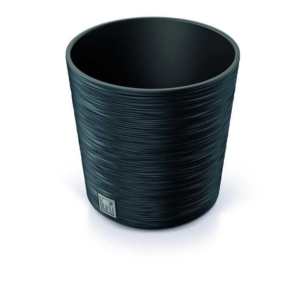 Prosperplast Furu Round Planter 30x30x29.4cm - Anthracite