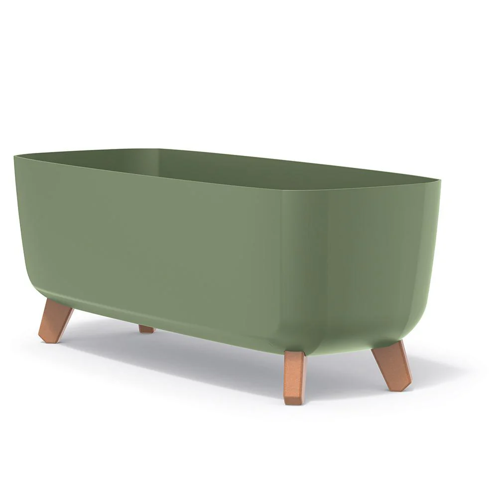 Prosperplast Gracia Case Planter 58x24x23.5cm - Earth Green