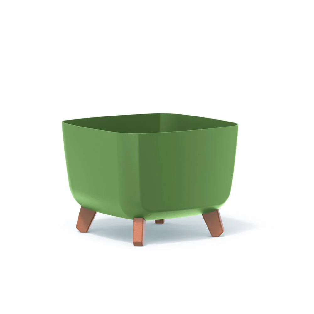 Prosperplast Gracia Square Planter 29x29x22cm - Earth Green