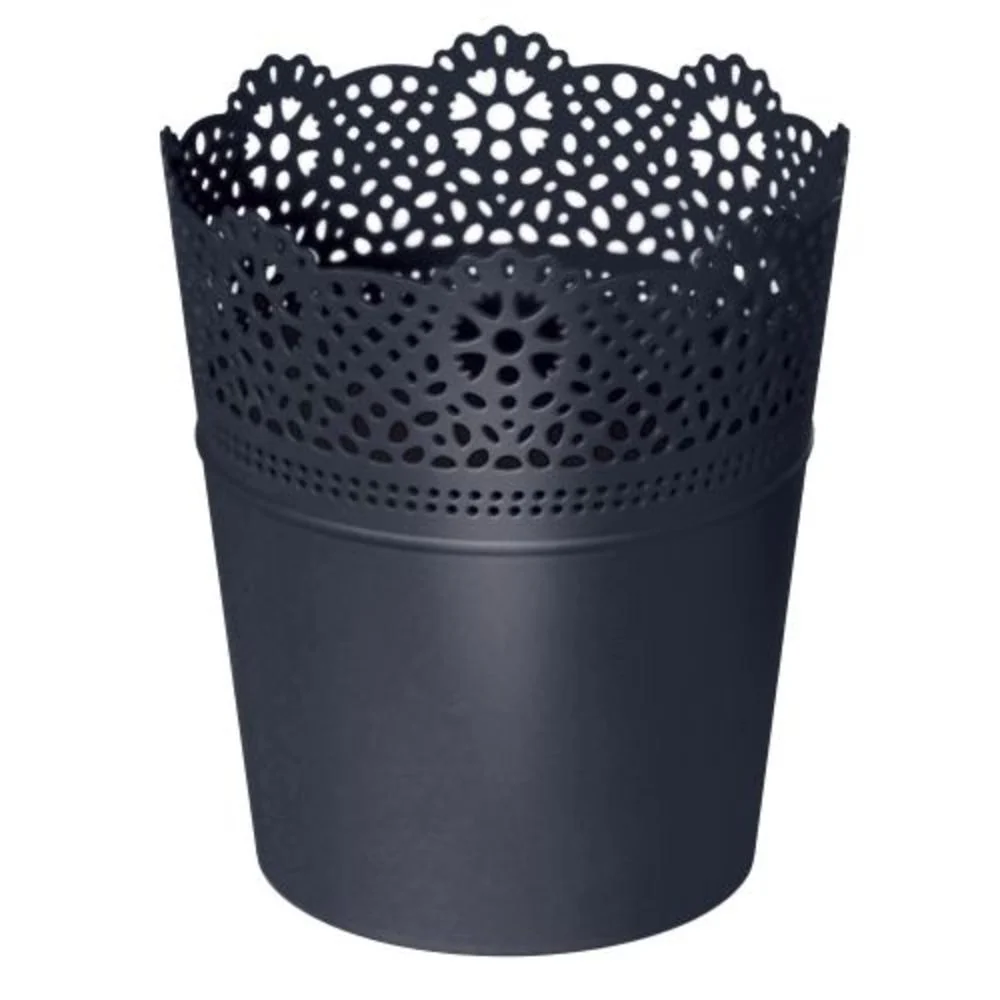 Prosperplast Lace Planter 18x18x21cm - Anthracite