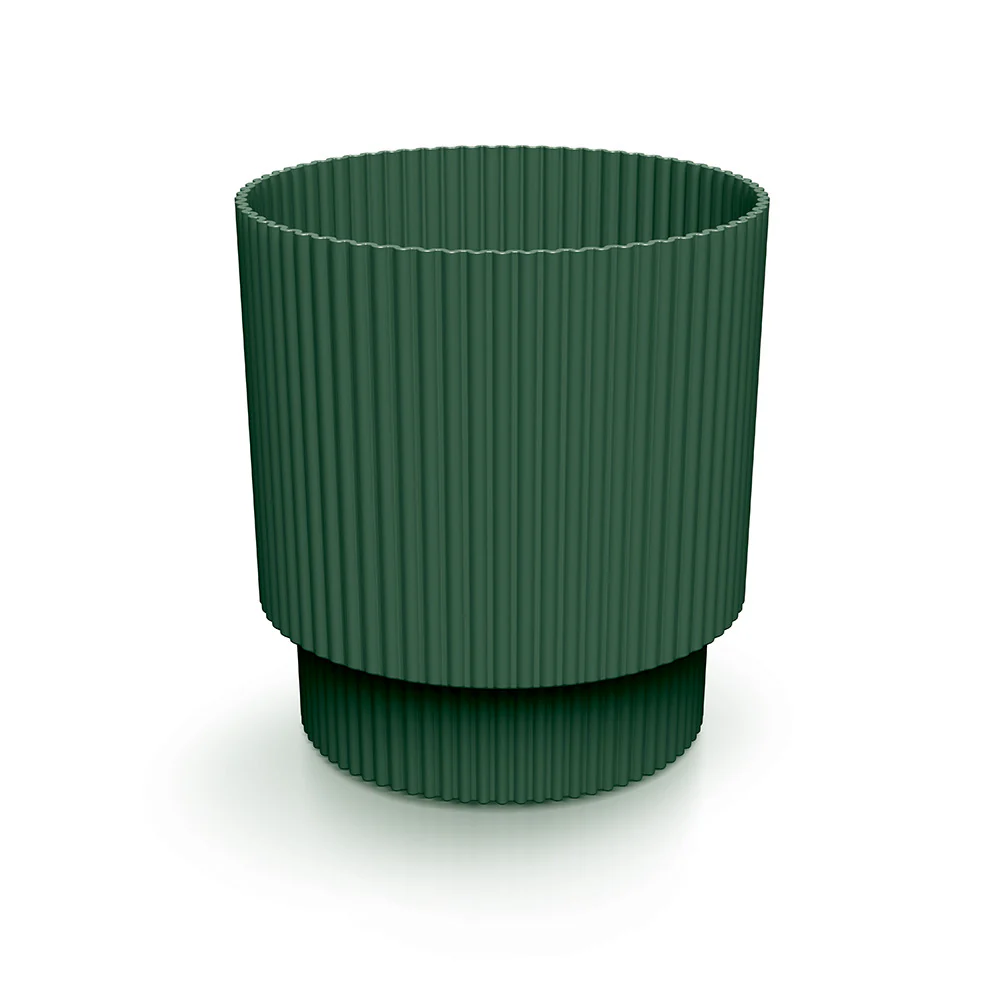 Prosperplast Milly Round Planter 16.8x16.8x18.1cm - Pine Green