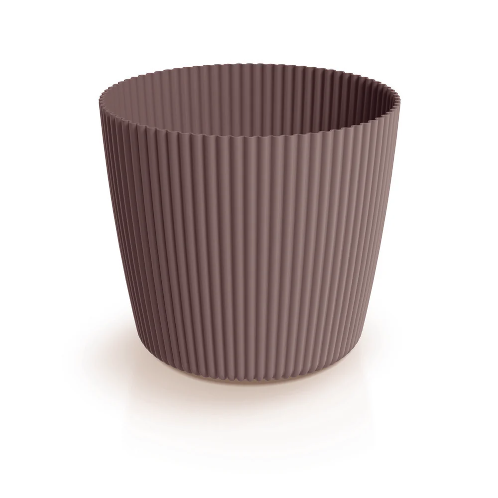 Prosperplast Milly Round Planter 19.6x19.6x17.3cm - Marsala