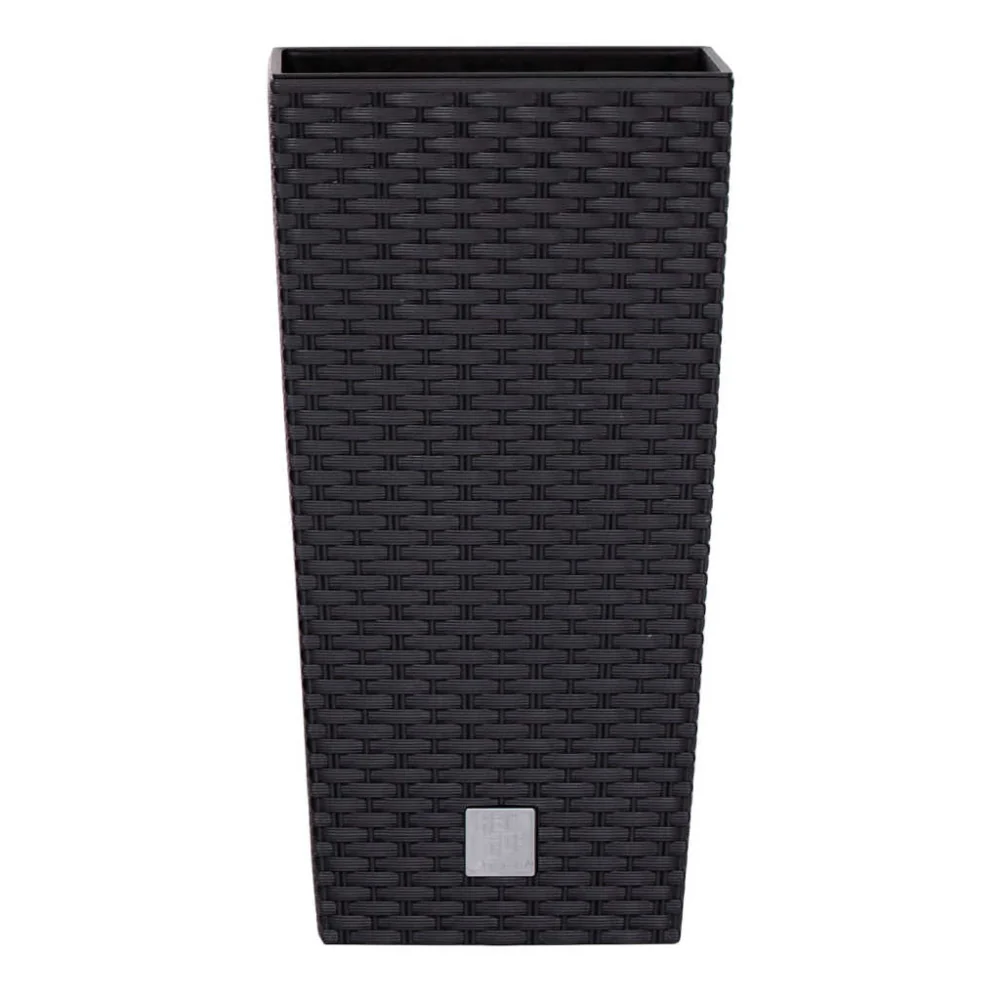 Prosperplast Rato Square Planter 26.2x26.2x26.6cm - Anthracite