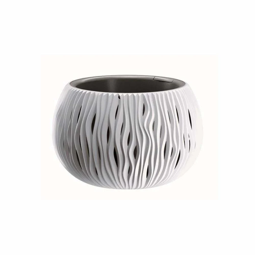 Prosperplast Sandy Bowl Planter 29x29x19.5cm - White