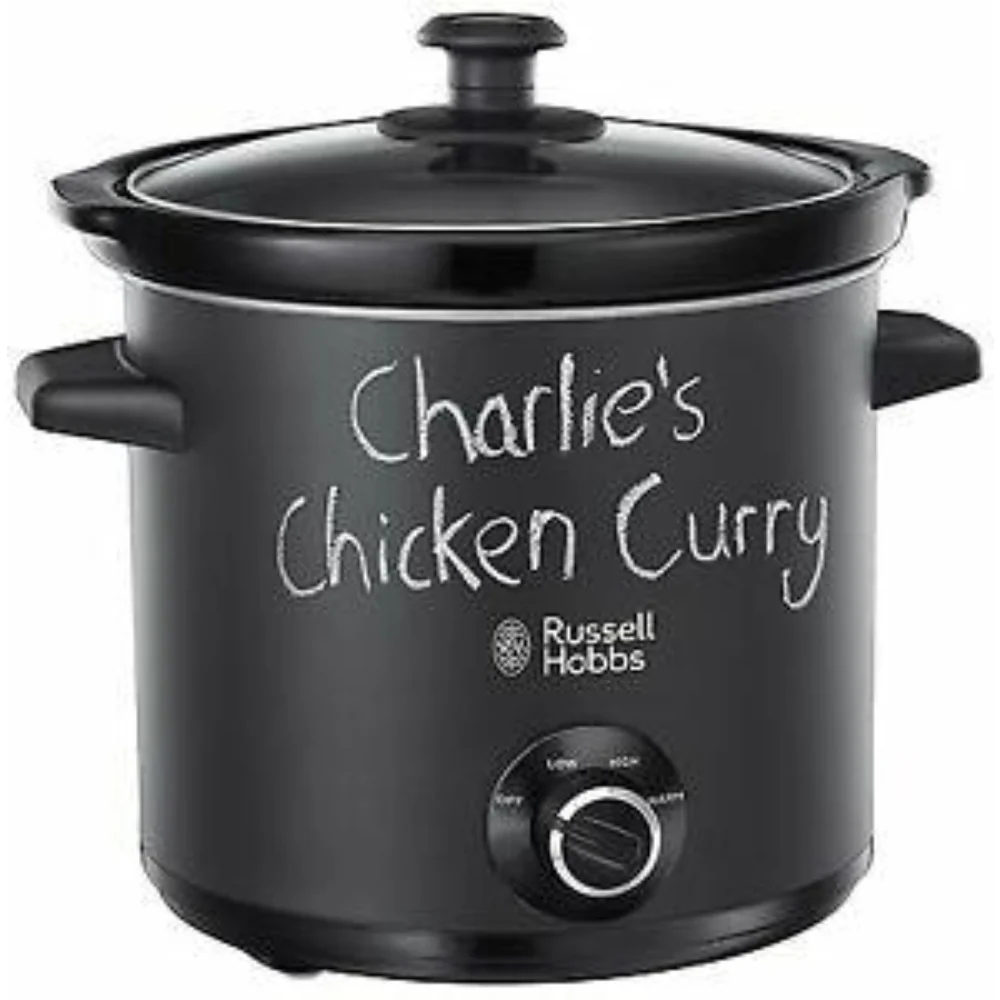 RH SLOW COOKER 3.5L BLACK W CHALKBOARD