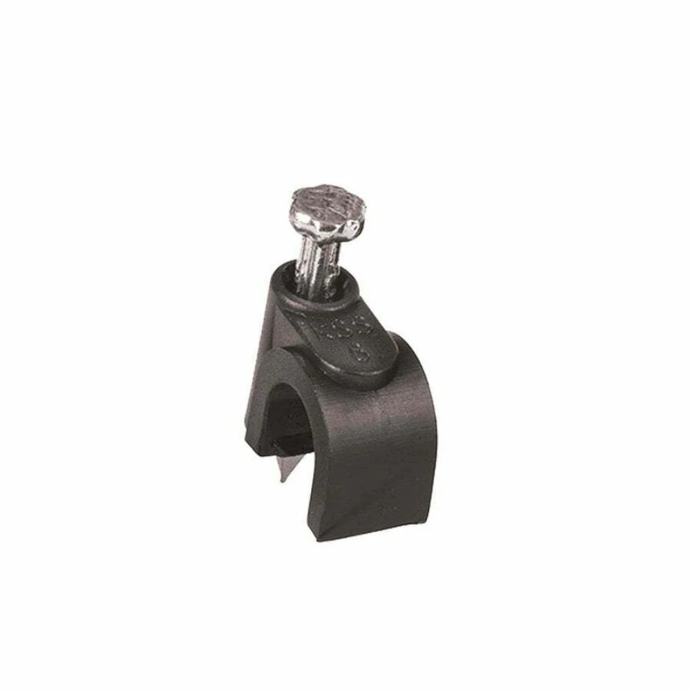 Volteck Round Cable Clips 6mm - Pack of 20 Pieces White