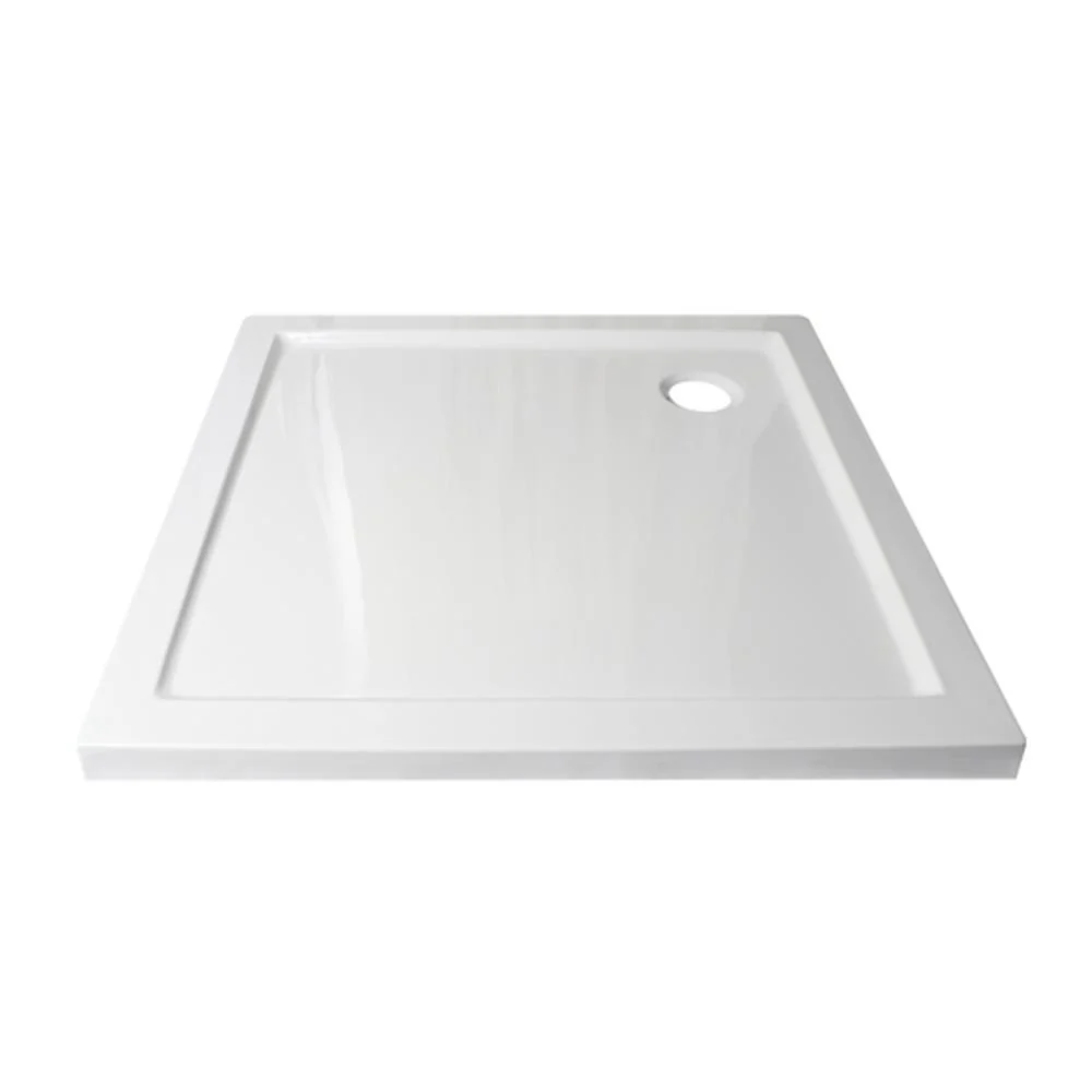 Sensea Essential Acrylic Square Shower Tray 90 X 90Cm - White Glossy