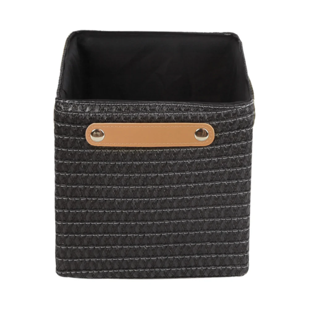 Sensea Paille Basket 29 X 21 X 21Cm - Paris Black