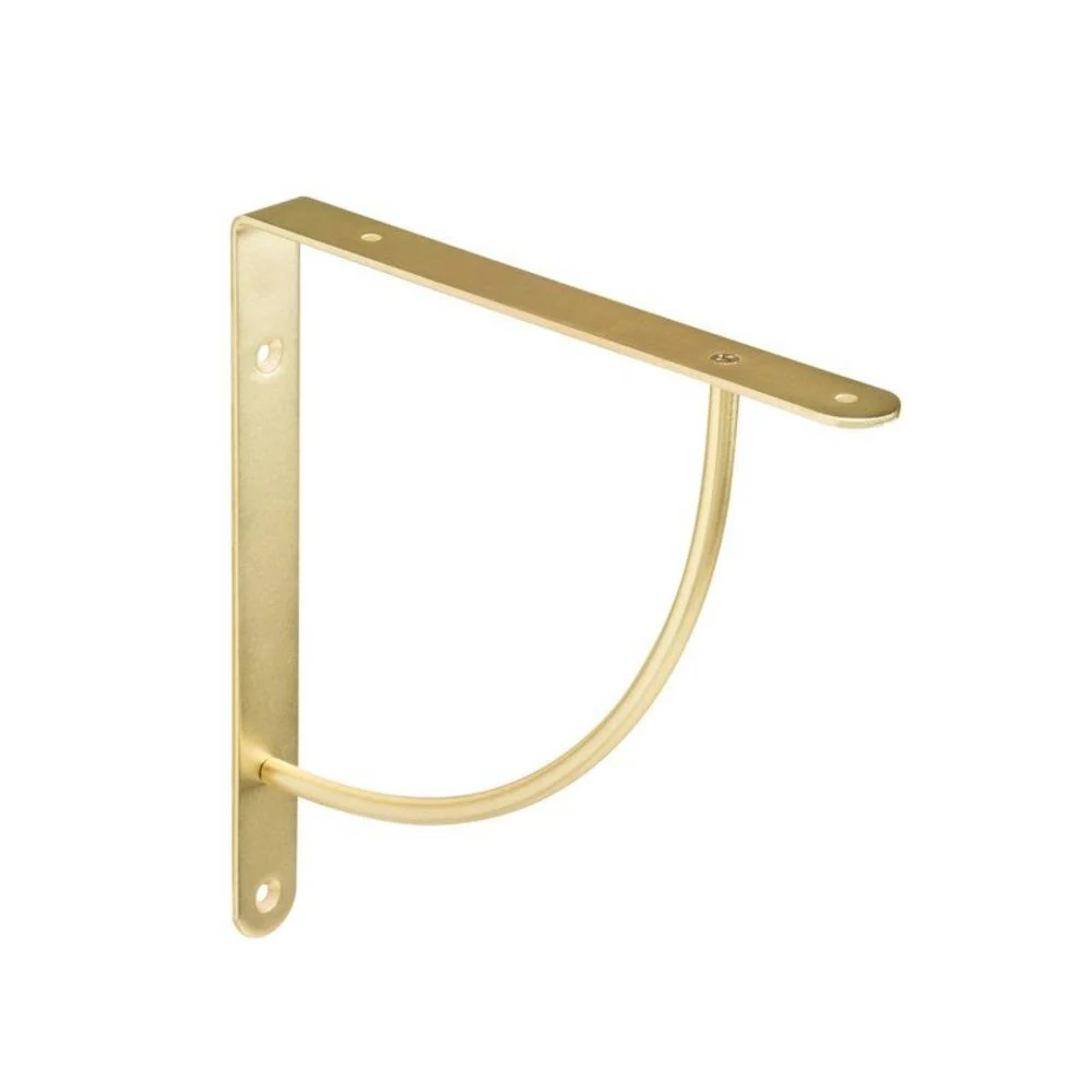 Bi Bop 23 x 23cm Shelf Bracket 40kg - Brass
