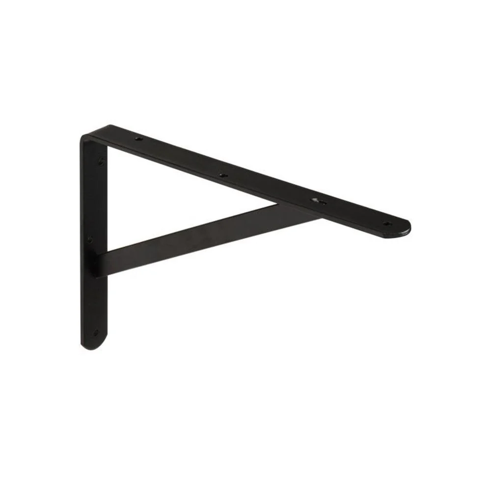 Dolmen 20 x 30cm Shelf Bracket 45kg - Black