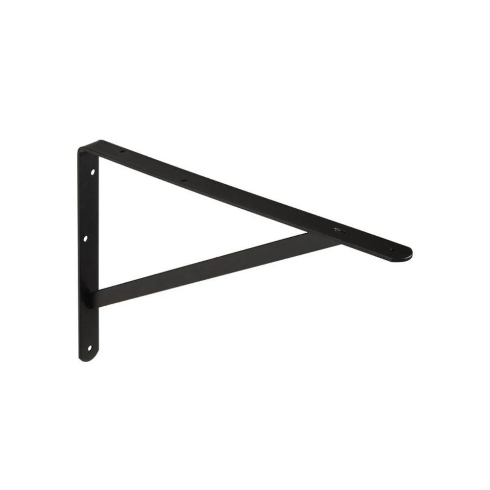 Dolmen 26.8 x 40cm Shelf Bracket 60kg - Black