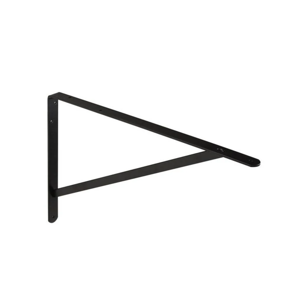 Dolmen 32.3 x 50cm Shelf Bracket 70kg - Black