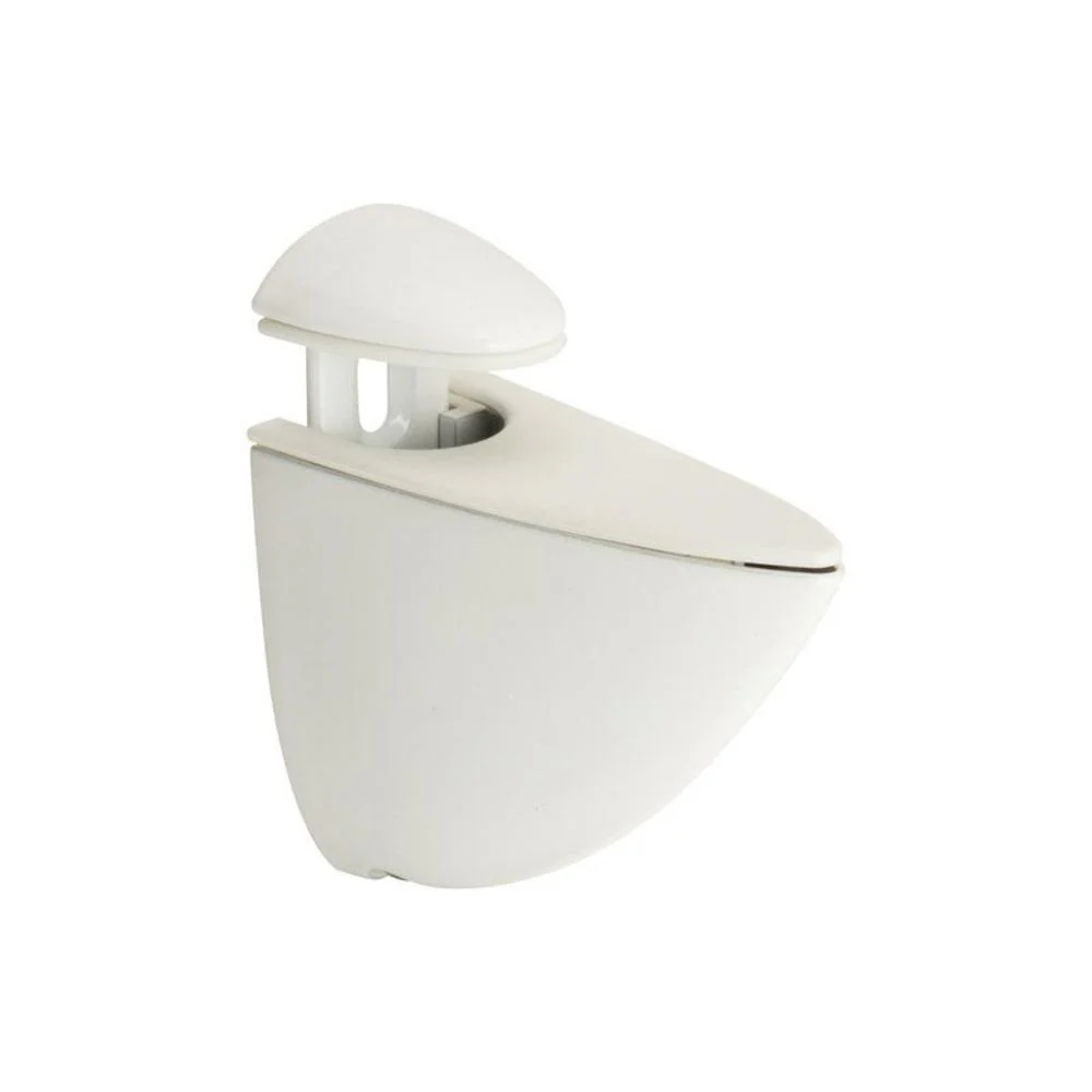 Wooden Shelf Bracket Set of 2 Pieces 0.3cm to 2.2cm - White