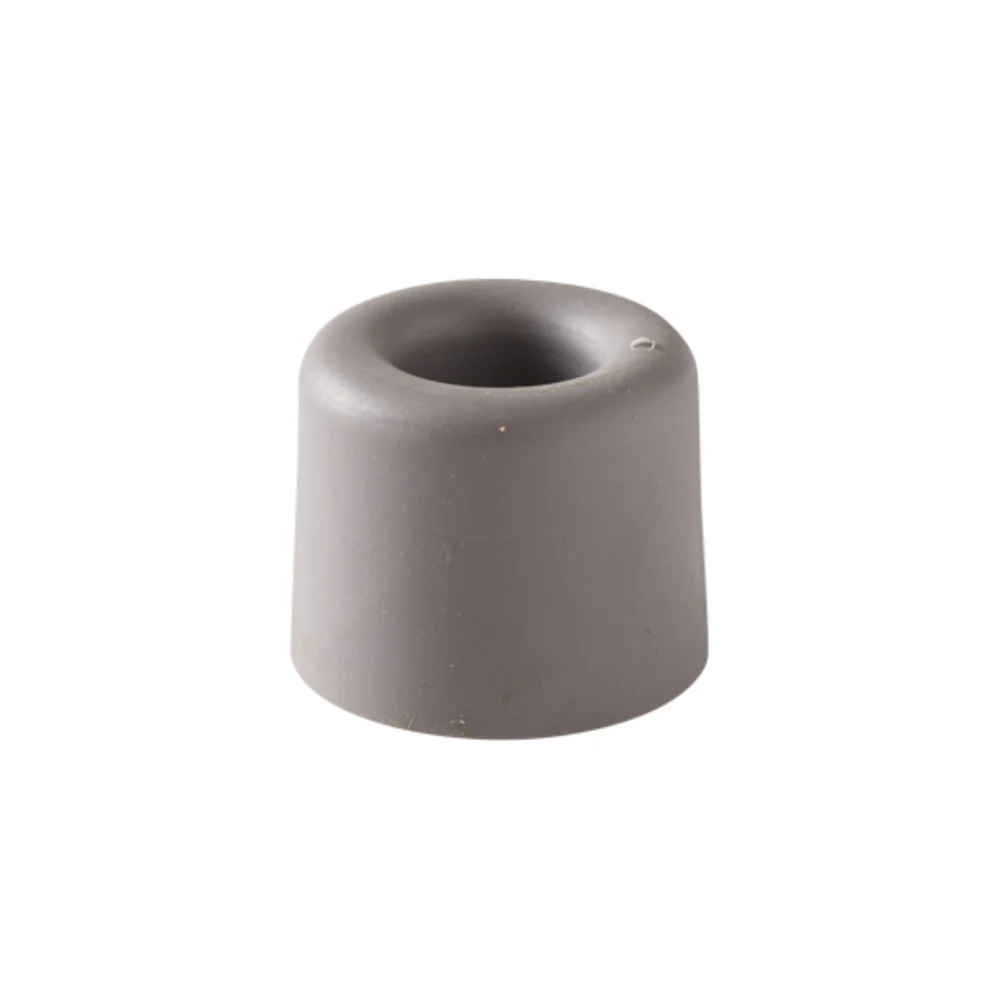 Soft Wall And Floor Door Stopper, Grey,Hybrid Fixation,ÃƒËœ3X2.5Cm, 1Pc