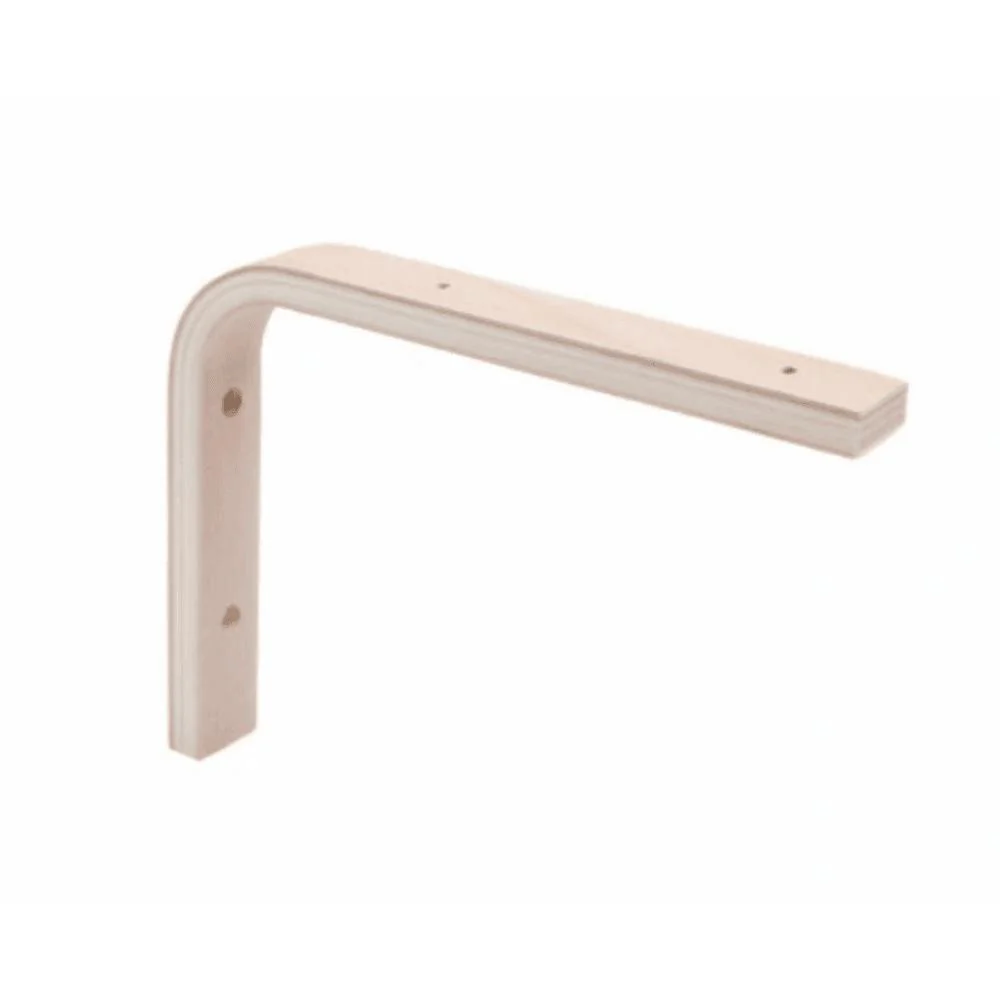 Spaceo 25 x 20cm Shelf Bracket Set of 2 Pieces - Natural