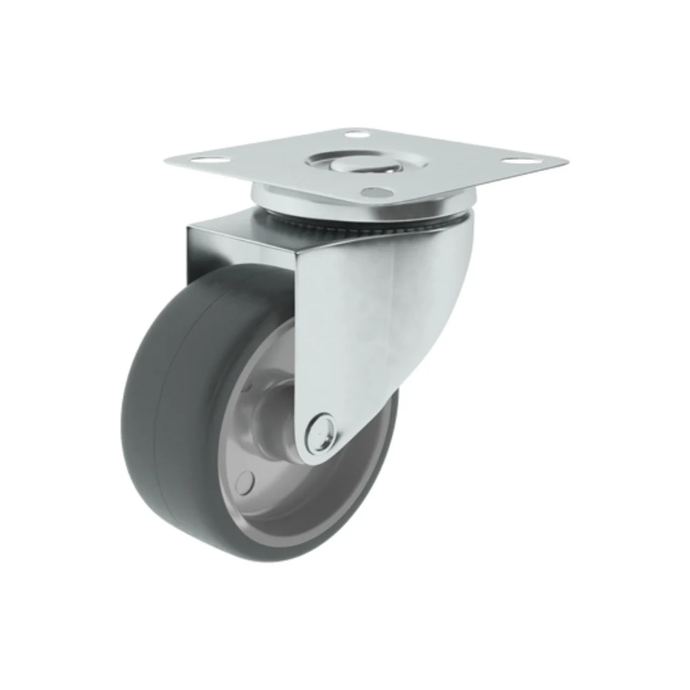 Standers 1 Caster 100Mm 360Ã‚Â°, Plate , Indoor Anti Slide Anti-Scuffmark
