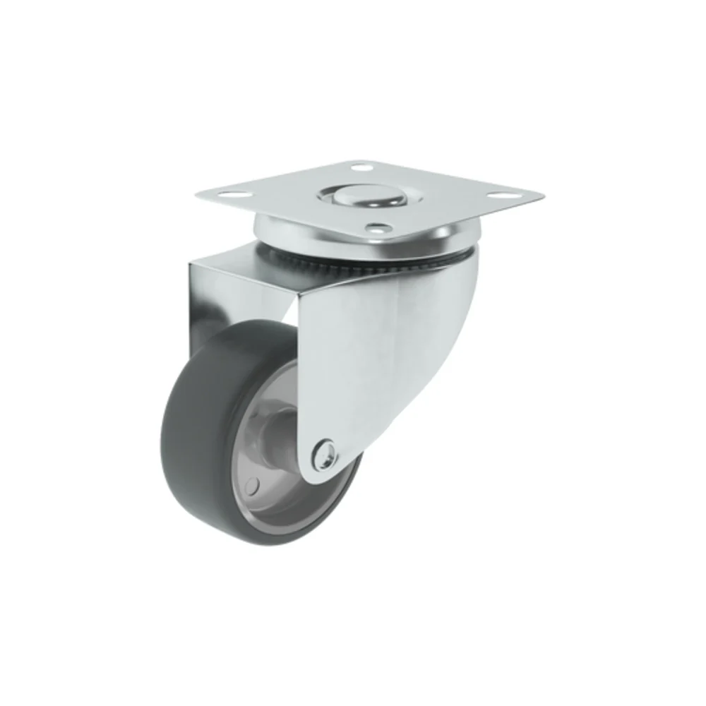 Standers 1 Caster 75Mm 360Ã‚Â°, Plate , Indoor Anti Slide Anti-Scuffmark
