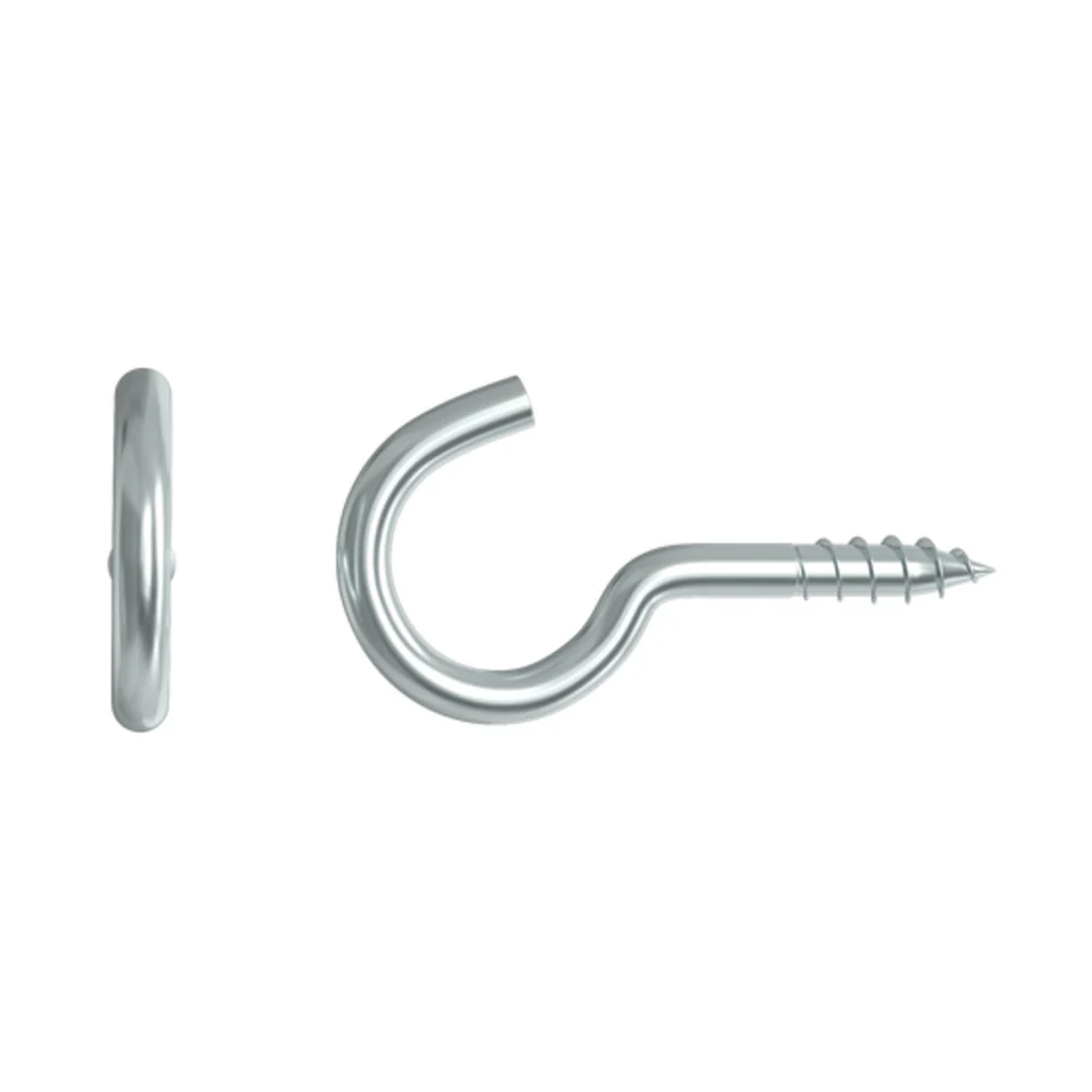 Standers Cup Hook Steel Screw 4 X 30Mm - 6 Pieces