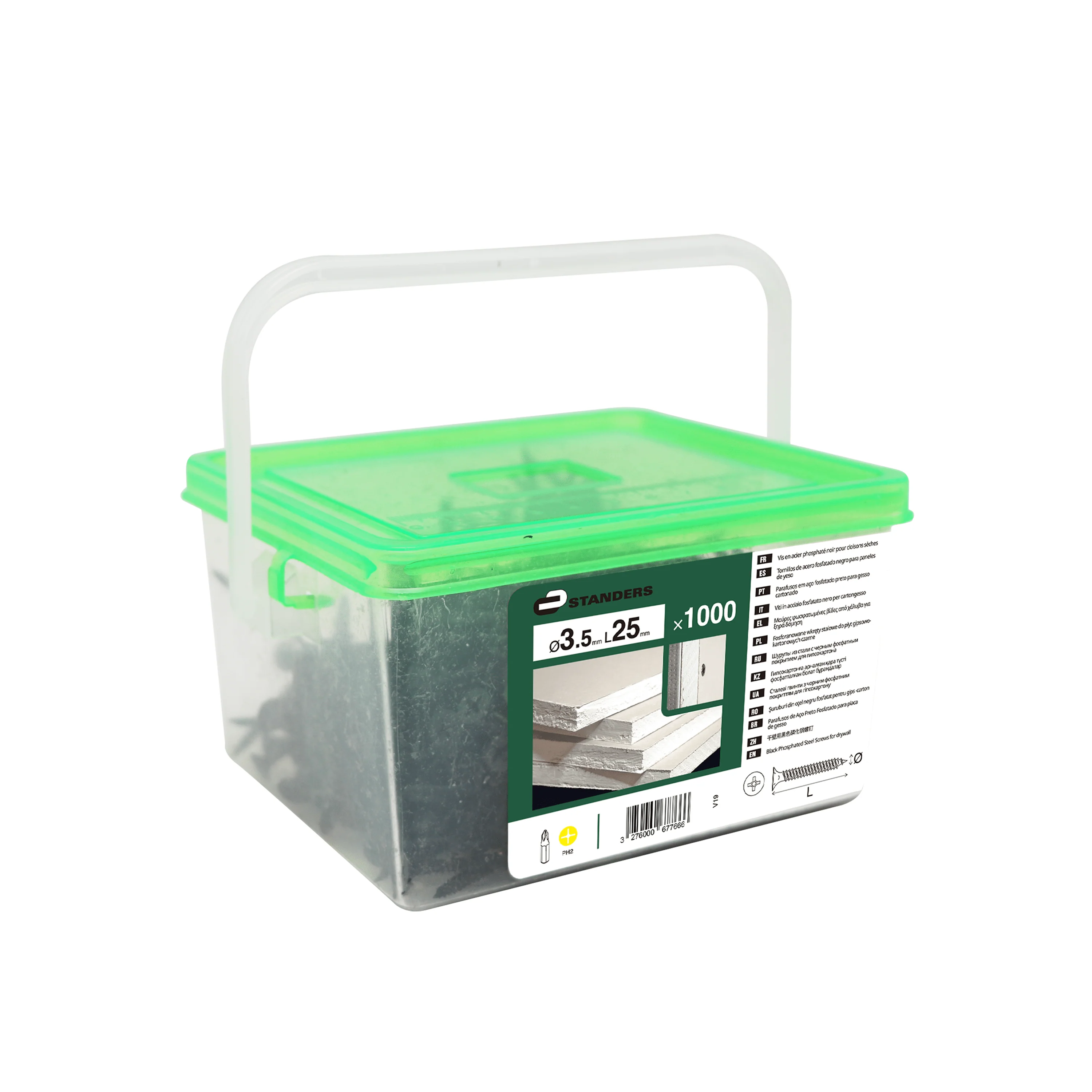 Standers Drywall Screws with Bugle Head and Phillip Drive 3.5 x 25mm - 1000 Pieces