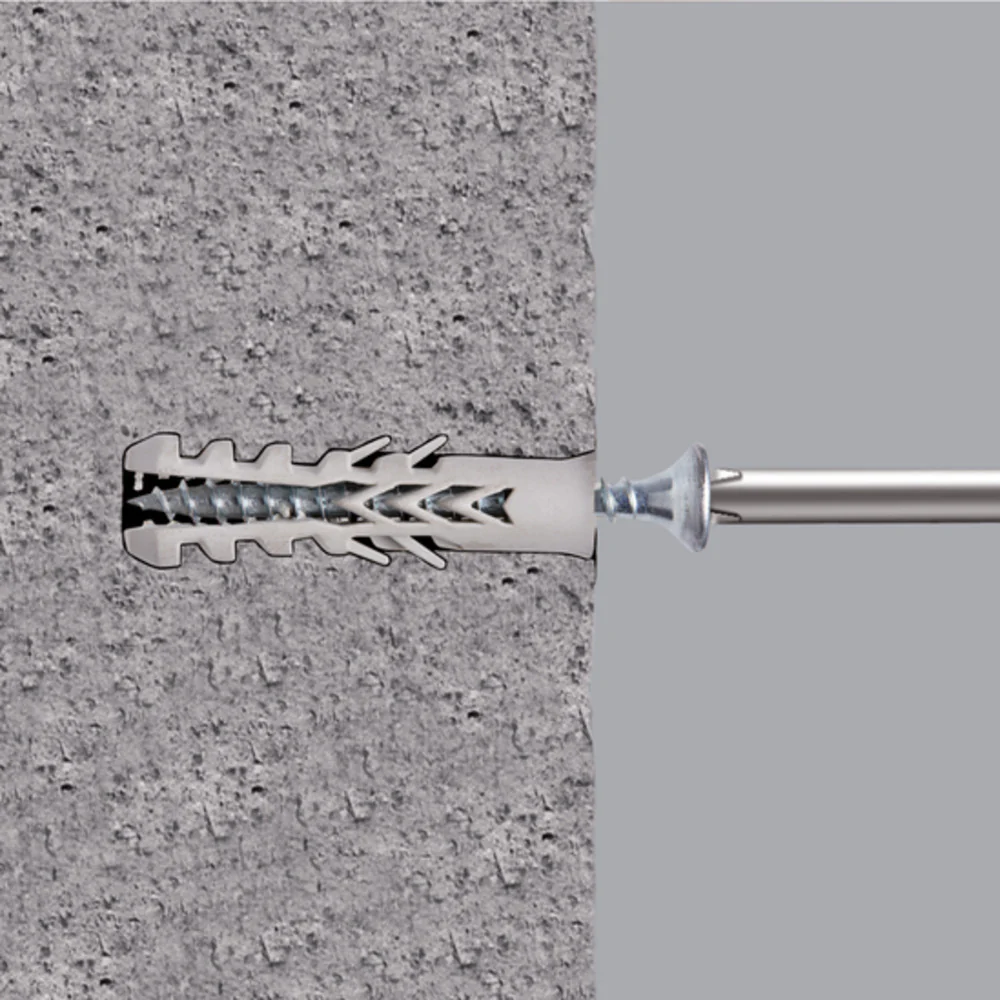 Standers Nylon Full Material Anchor 5X25,60Pcs,