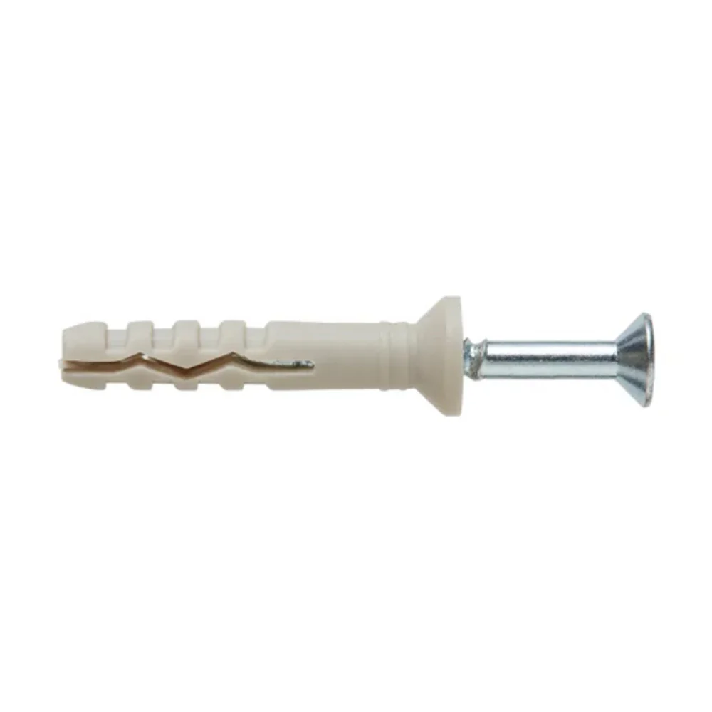 Standers Nylon Hammer-In Plugs with Screws 5 x 30mm - 300 Pieces