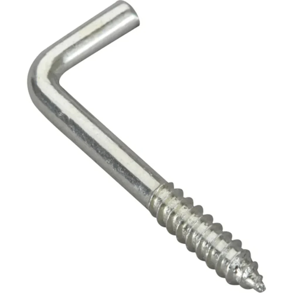 Standers Square Cup Hooks Steel Screw 3.5 X 40Mm - 10 Pieces