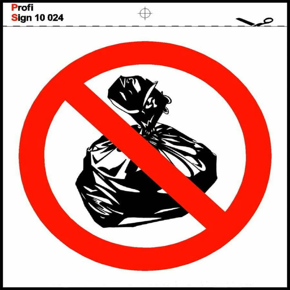 STICKER: NO GARBAGE