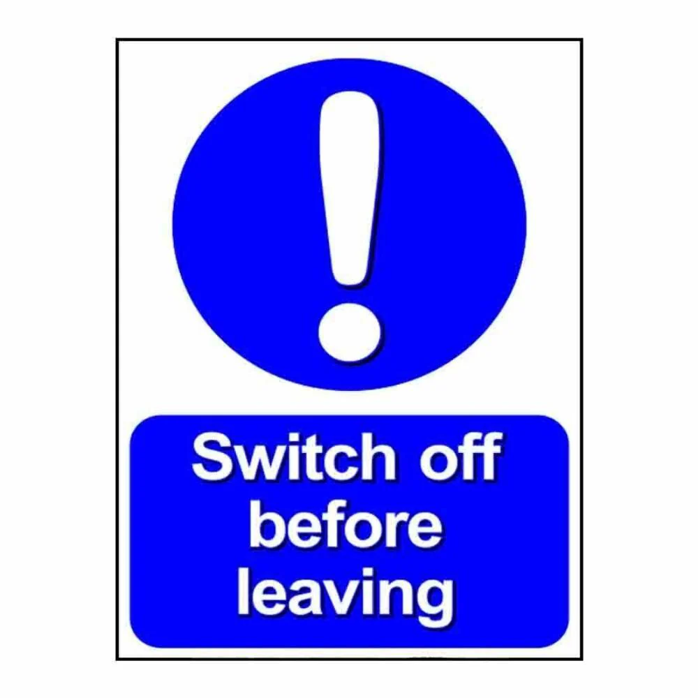STICKER: SWITCH OFF BEFORE ÃƒÂ¢Ã¢â€šÂ¬Ã‚Â¦.