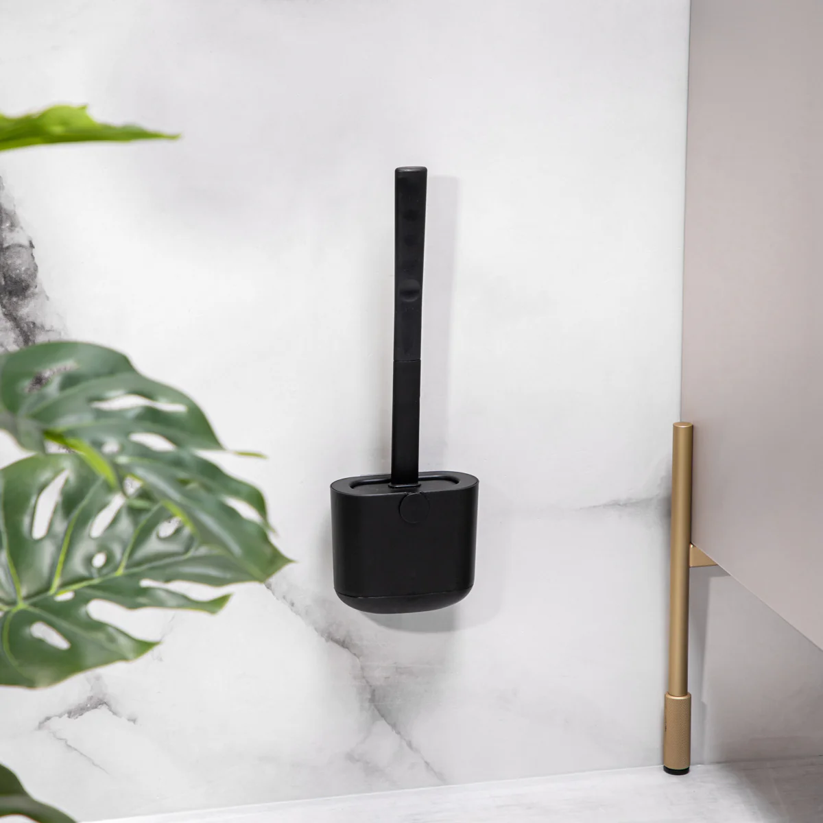 Homla SToilet brush REINA silicone black 12.3x6.2x36.5 cm - Image 5