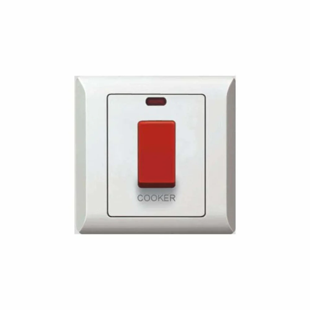 Taili Apex Switch 45A 1 Gang DP with Neon (Cooker)