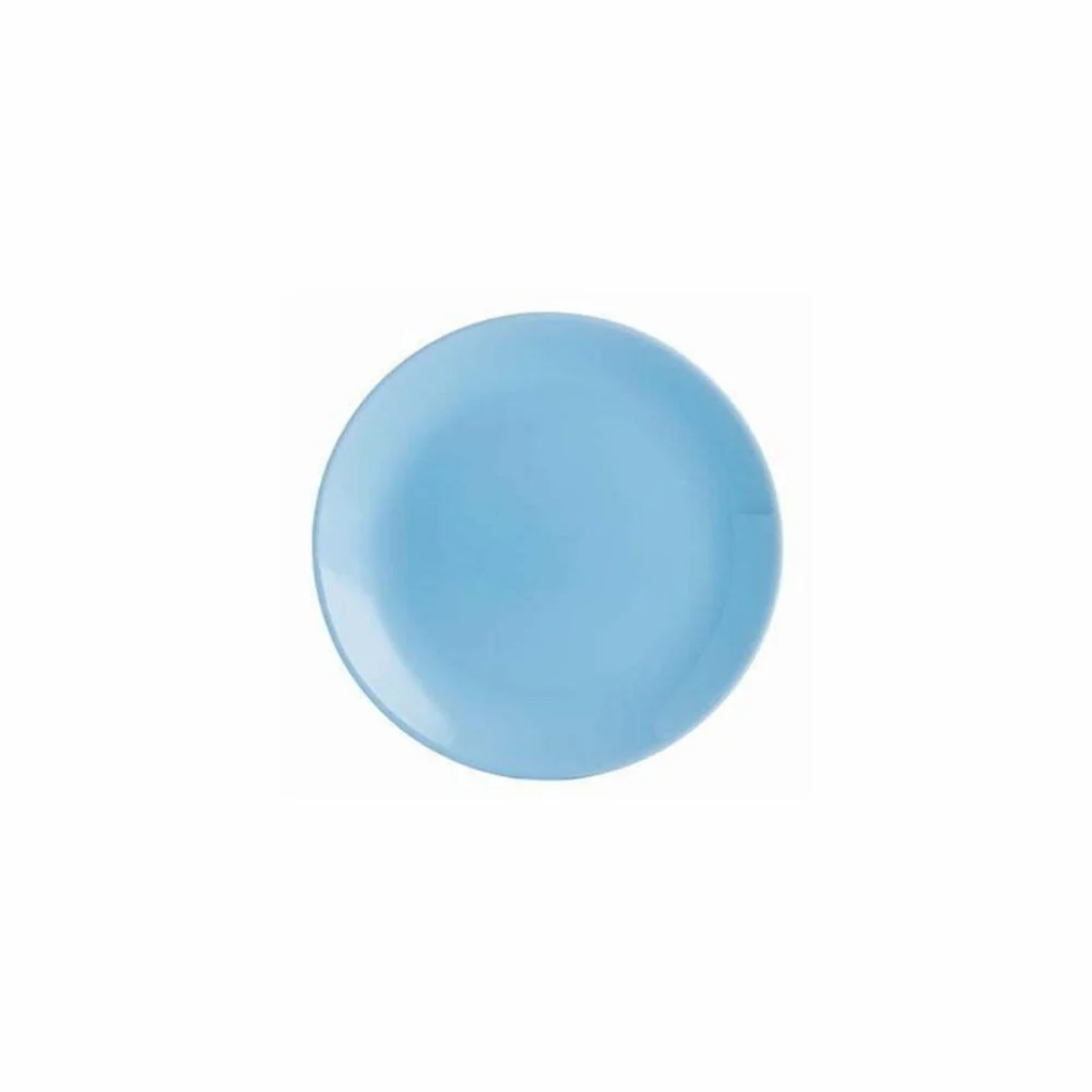 TEMP DIWALI LIGHT BLUE DESSERT PLATE 19 - DIWALI