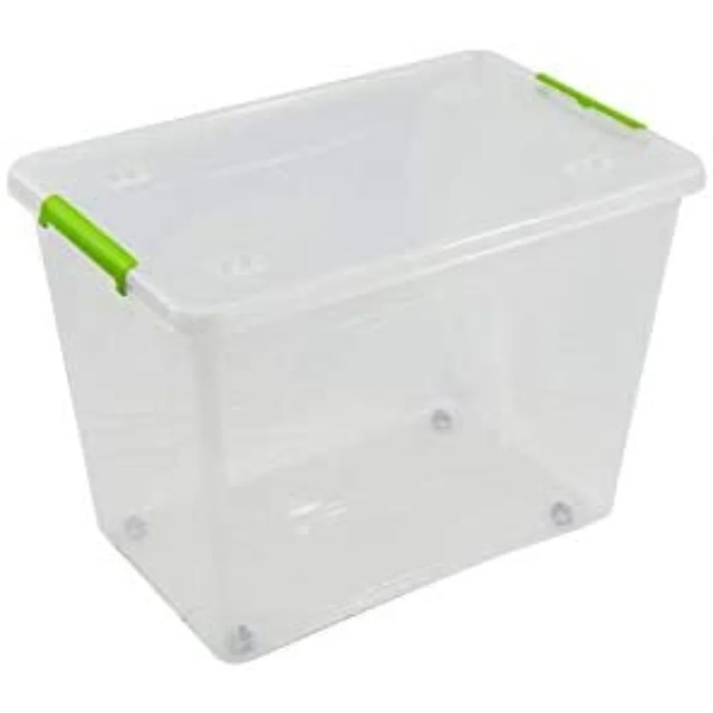 TRANSP.BOX WITH COVER,WHEELS,HOOKS
