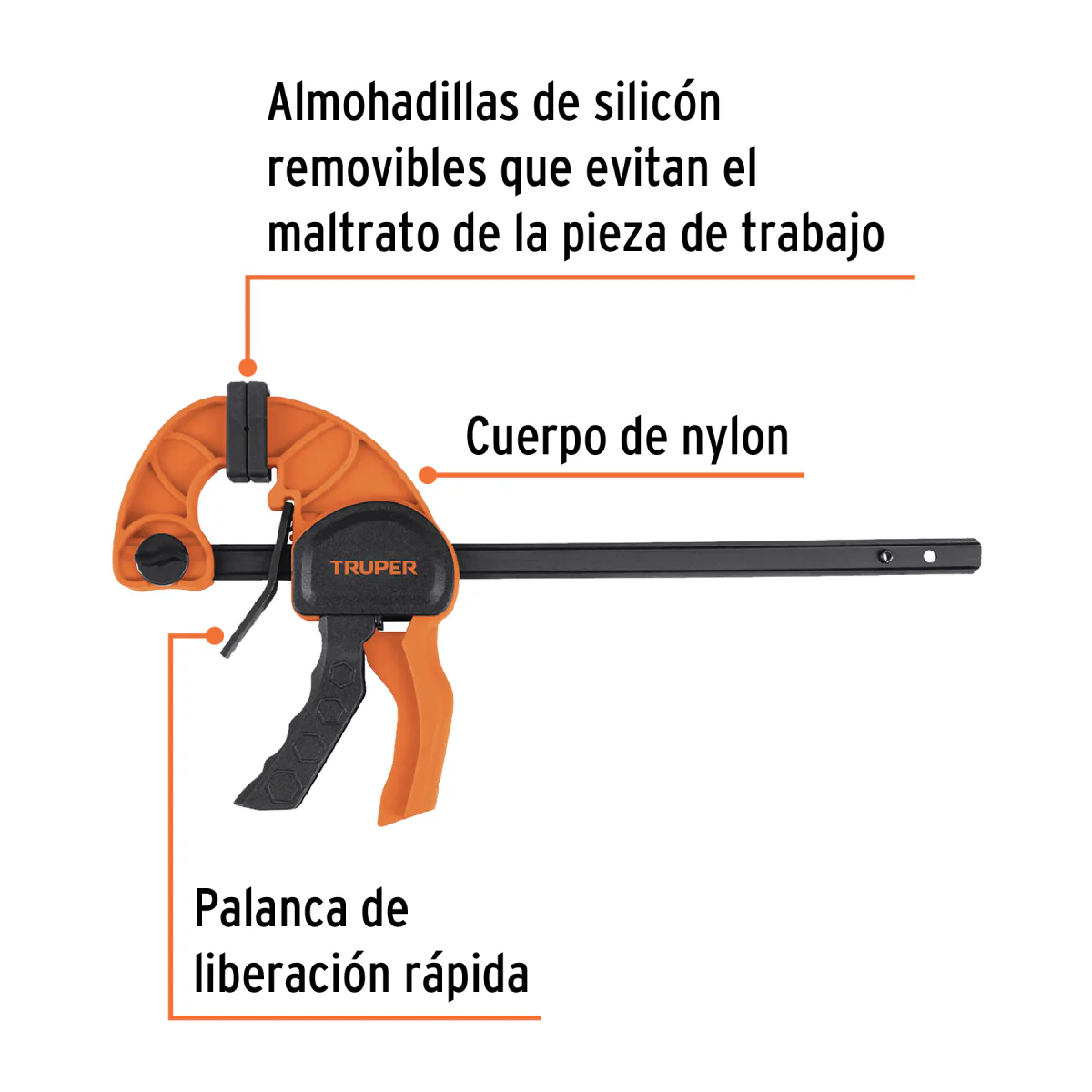 Truper 6" Quick Ratcheting Bar Clamp..
