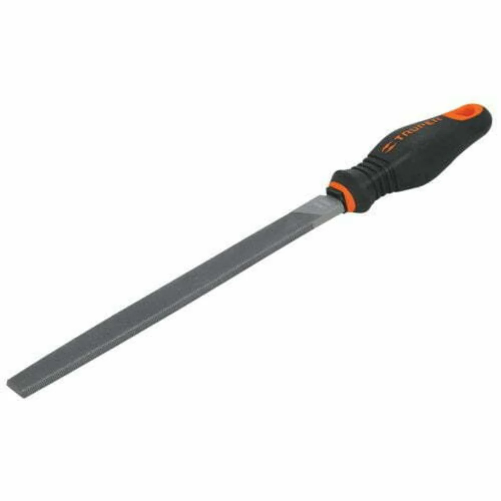 Truper 8 "Flat, Bastard Cut File With Handle.