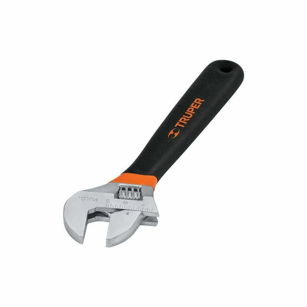Truper Adjustable Wrench With Comofrt Grip 25Cm.