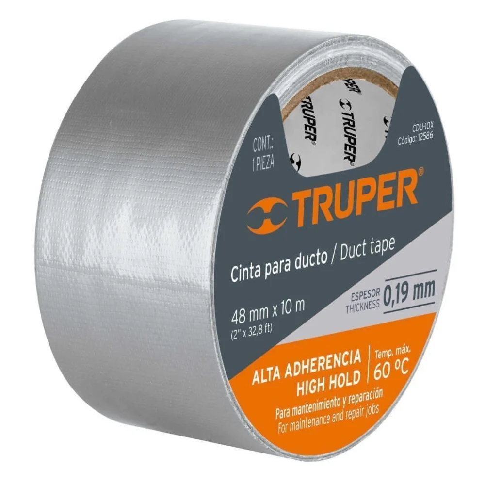 Truper Duct Tape 5cm x 10m - Grey