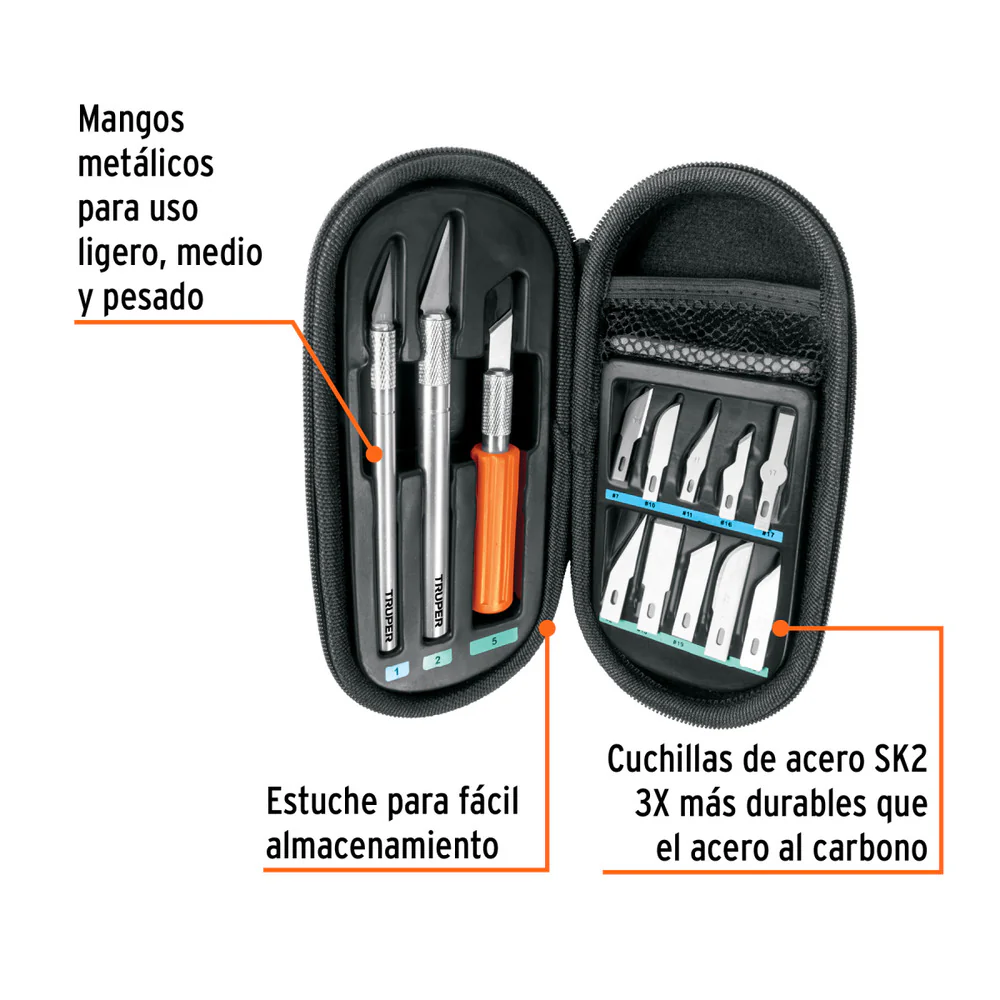 Truper Hobby Knife Set 11 Pcs.