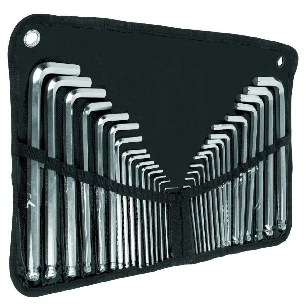 Truper Mixed Long Ball Point Allen Keys Set Of 30.