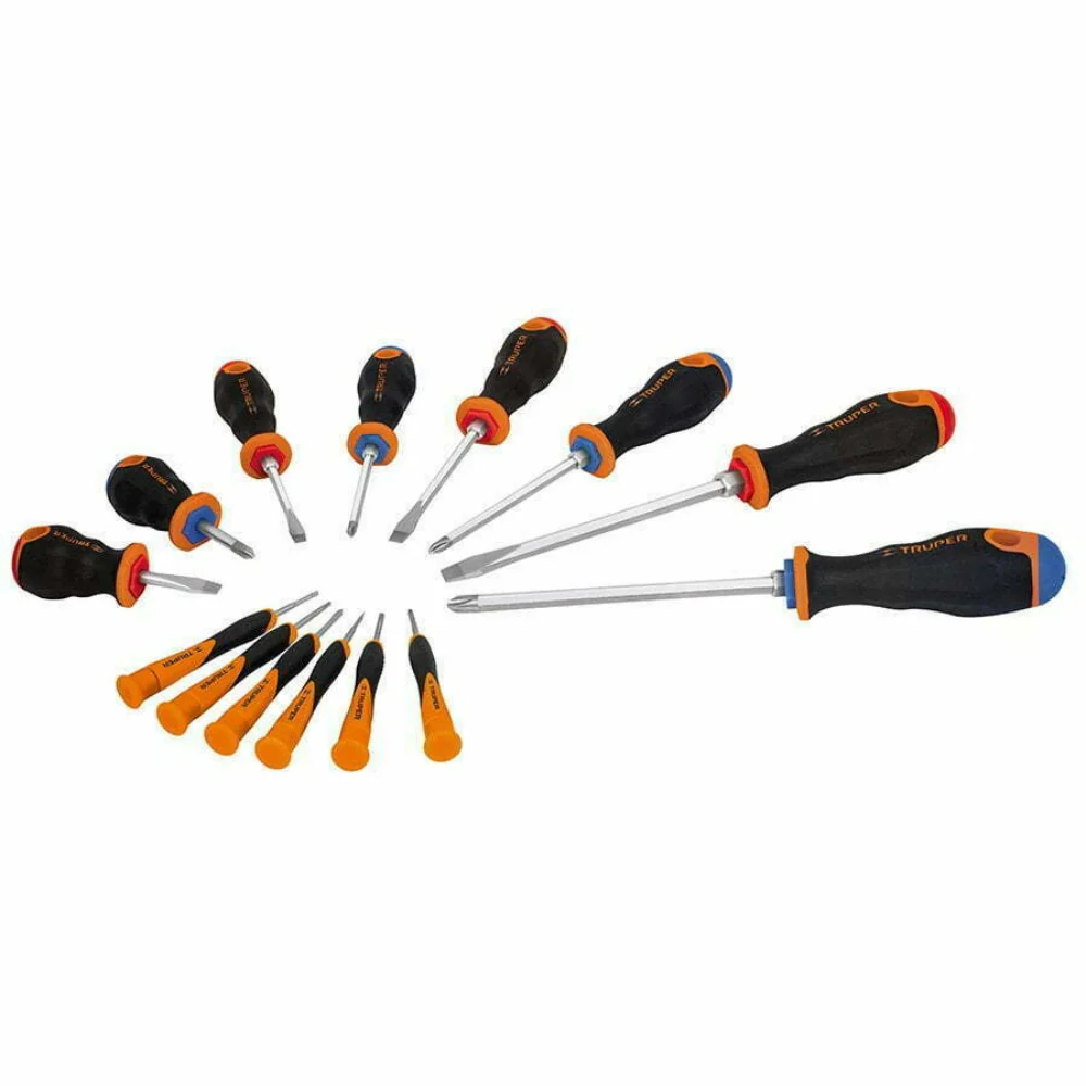 Truper Screwdriver Set Of 14 Pieces.