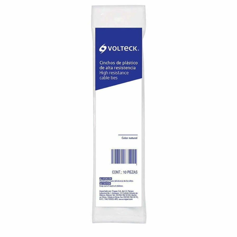 Volteck Cable Ties 12 x 0.9cm - Clear